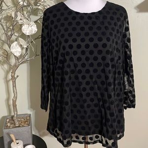 KIM ROGERS CURVY LACE BLOUSE